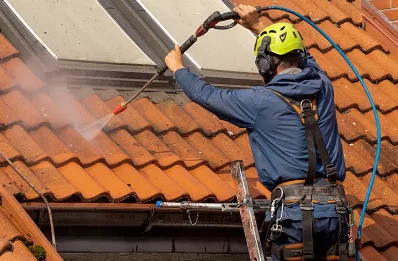 Démoussage et hydrofuge de toiture à Laruns